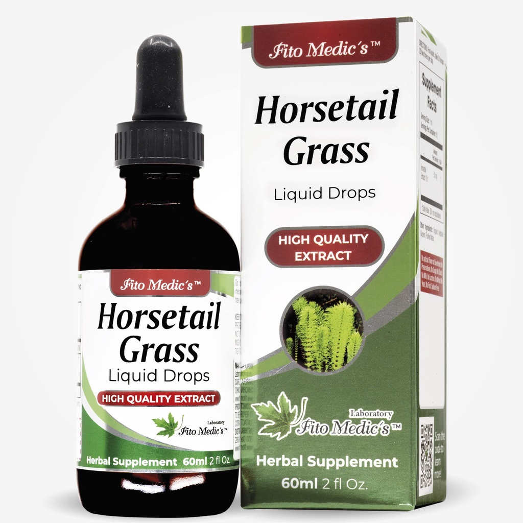 FITO MEDIC'S Lab Horsetail Liquid Extract, Cola de Caballo, 2 fl oz, Alcohol Free Herbal Formula