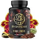 Fenix Focus – Formule Nootropique Premium avec Caféine (Fast & Slow), L-Theanine, B12, Tyrosine, Choline, Artichaut – 100 Capsules