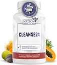 Cleanse24 - Nettoyage intestinal pour les humains avec Wormwood, Papaya, Noix Noire - Nettoyage intestinal à base de plantes, Nettoyage intestinal pour les hommes et les femmes, 60 Capsules