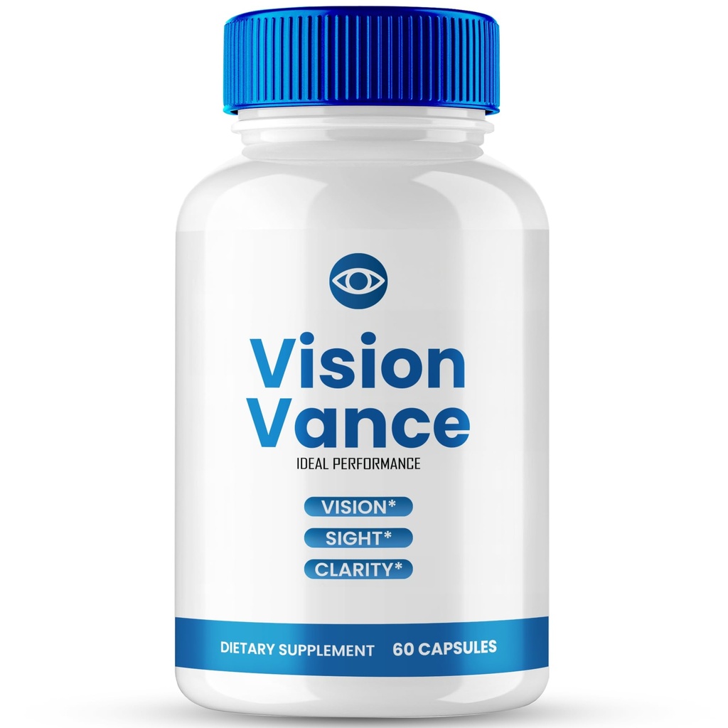 VisionVance Capsules, Official Vision Vance Eye Vitamins Supplement Pills - Maximum Strength, All Natural Formula Visual Wellness & Crystal Clear View, VisionVance Pills Support Reviews (60 Capsules)