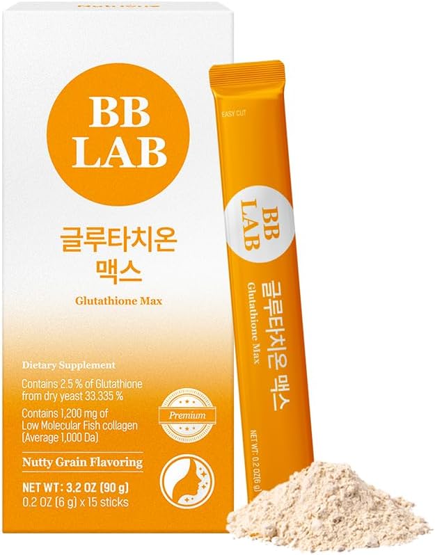 BB LAB supplément de glutathion Max en poudre, glutathion Corée, collagène de poisson faible moléculaire pour la femme, vitamine C, absorption rapide, antioxydant, anti-âge
