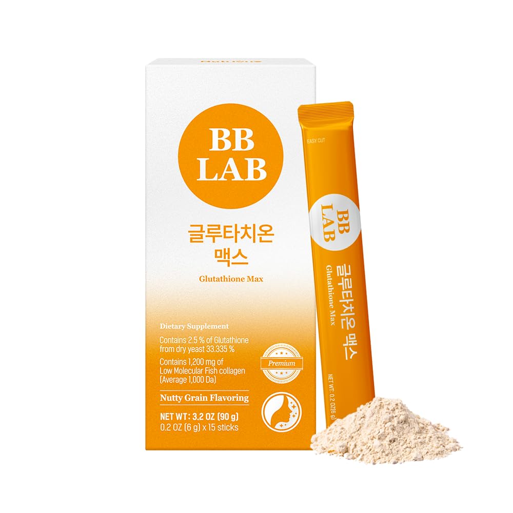 BB LAB supplément de glutathion Max en poudre, glutathion Corée, collagène de poisson faible moléculaire pour la femme, vitamine C, absorption rapide, antioxydant, anti-âge