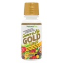 Natures Plus Source de vie Liquide multivitamine d'or - 8 oz - avec des vitamines D3, B12 et K2 - Soutien du sang, des os et des immunes - Végétarien et sans gluten - 8 portions
