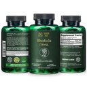 Rhodiola Rosea 1050mg Serving 90-Count Capsules – Siberian Supplement for Natural Cleanse Stress Energy Support – Natural Red Bush