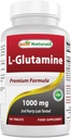 Meilleurs comprimés naturels L-glutamine 1000mg de carburant pour l'entraînement (non-OGM), 180 Compte