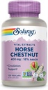 Solaray Horse Chestnut Extract 400 mg - Standardisé à 72 mg d'Aescine - avec 55 mg de boucherie Broom - Suppléments de veinage et de circulation sanguine - Vegan, non-OGM, garantie de 60 jours, 120 portions, 120 VegCaps