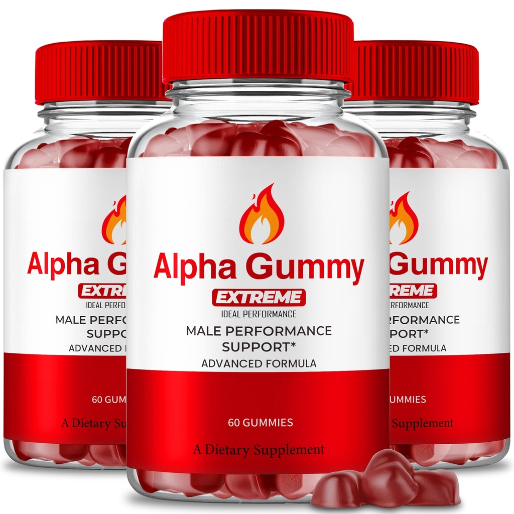 Alpha Gummies for Men, Alpha Gummy Extreme for Men - Maximum Strength Performance Supplement, All Natural Support Overall Health & Wellness, Advanced Formula, AlphaGummies Extreme Reviews (3 Pack)