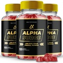 Alpha Surge Gummies, Official Alpha Surge Gummies for Men - Maximum Strength Performance, All Natural Support Overall Health and Wellness, AlphaSurge Advanced Formula Support Gummy Reviews (3 Pack)