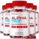 Alpha TRT Gummies, Official AlphaTRT Supplement Gummy for Men - Maximum Strength Performance, All Natural Support for Overall Health & Wellness, Advanced Alpha TRT Health Reviews (5 Pack)