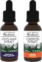 Host Defense Bundle with Lion's Mane Extract, 1 fl oz & Cordyceps Extract, 1 fl oz - Soutien Cerveau Santé, Mémoire & Focus - Supplément de Support Immune & Energie*