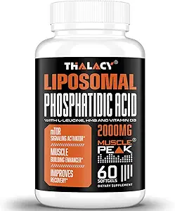 2000mg Liposomique Acide Phosphatidique Muscle Builder (PA), Suppléments de construction musculaire haute absorption pour les hommes et les femmes