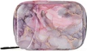 Pilule en marbre rose Boîte à pilules de 7 jours Pill Case Travel Pill Organizer Bag with Zipper Portable Weekly Vitamine Medicine Supporter Pouch Bag
