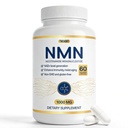 NMN (Nicotinamide Mononucleotide) 1000 mg per serving, 60 capsules | Quad NAD+ supplement with TMG and resveratrol | NMN alternative, third-party tested- 2 Pack