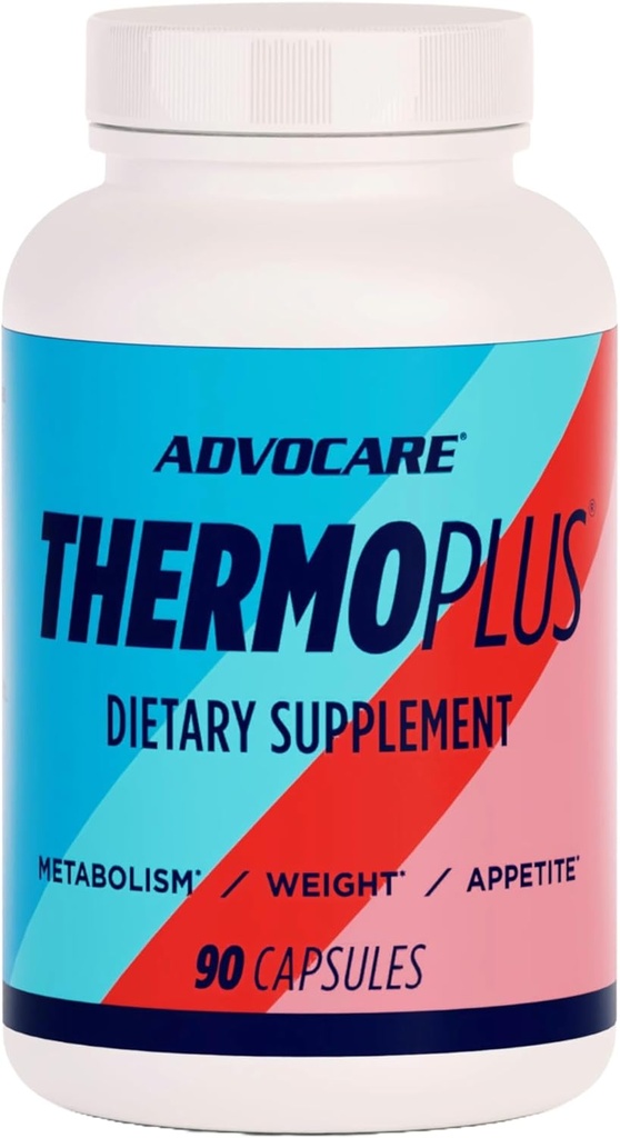 AdvoCare ThermoPlus Vitamine & Herbal Dietary Supplement - soutient le métabolisme sain* - contient de la thiamine, extrait de sauge et extrait de thé oolong - 90 capsules