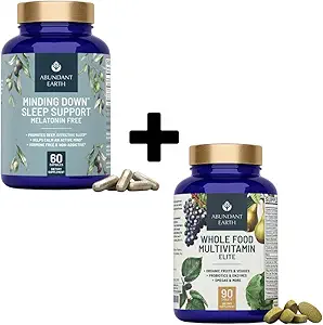 Multivitamines de nourriture entières et capsules de soutien du sommeil