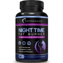 Pilules de perte de poids de nuit pour les femmes-Bloqueur de glucides Suppresseur d'appétit avec pilules diététiques Mélatonine-Fat qui fonctionnent rapidement pour les femmes-Nuit Métabolisme Booster-Fabriqué aux USA-1 Pack