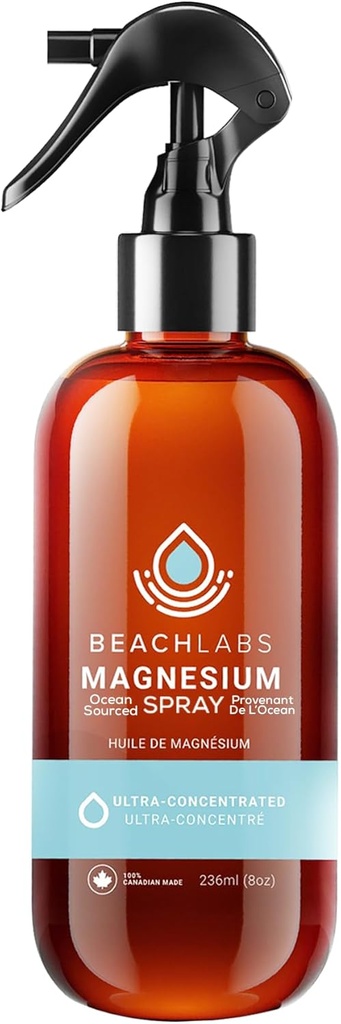 Magnesium Spray - Ocean-Sourced Magnesium for Daily Wellness | 100% Natural with 40+ Trace Minerals | 8 fl oz