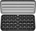 Zoksi Monthly Pill Organizer 1 fois par jour, 30 jours Pill Box Organizer, un mois Pill Case pour voyager, 31 jours Conteneur quotidien de médicaments pour les vitamines, suppléments et médicaments (noir)
