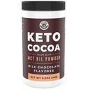 Keto Cocao.Keto Hot Chocolate Drink Mélange de poudre - sans sucre, faible teneur en glucides avec des protéines et de la poudre d'huile MCT