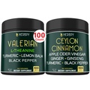 Supplément de racine valériane 5in1 et Supplément de cannelle Ceylan Premium 6in1