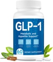 GLP-1 Support supplémentaire, GLP-1 Support avec Probiotique naturellement, Extrait multiple, GLP 1 Supplément pour Gut, Énergie, Santé globale et Niveaux - 60 Capsules(1pc)