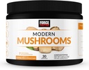 Facteur de Force Moderne Champignons Poudre, Supplément Champignon pour soutenir l'énergie, Focus, Immunité, & Digestion avec Cordyceps, Turkey Tail, Chaga, Reishi, Lion, Mane, Shiitake, Non aromatisé, 30 portions