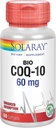 SOLARAY Bio CoQ-10 60 mg , Absorption accrue , Vitamines A et E , Heart sain et soutien énergétique cellulaire 60 Softgels