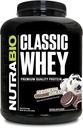 NutraBio Classic Whey Protéine Poudre- Profile d'acide amino plein spectre - Pas de remplissage, Couleurs artificielles, Préservatifs - Faible indice glycémique - Ice Cream Cookie Dream, 5 livres
