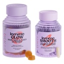 Lemme Glow Collagen Gommies cheveux pour les cheveux forts, épais et réduit Shedding Smooth Anti Cellulite Capsules pour les femmes, jambes et cuisses lisses, réduire la cellulite et la peau crépeuse