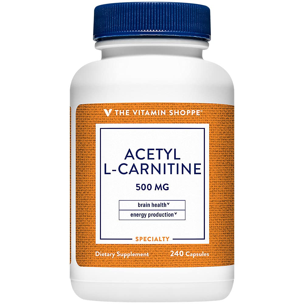 The Vitamin Shoppe Acetyl-L-Carnitine 500mg Supports Healthy Brain Memory (240 Capsules)