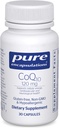 CoQ10 120 mg - Supplément Coenzyme Q10 pour la santé cardiaque, l'énergie, les antioxydants, le cerveau et la mémoire Santé - Santé cellulaire, cognition et soutien cardiovasculaire* - 30 capsules