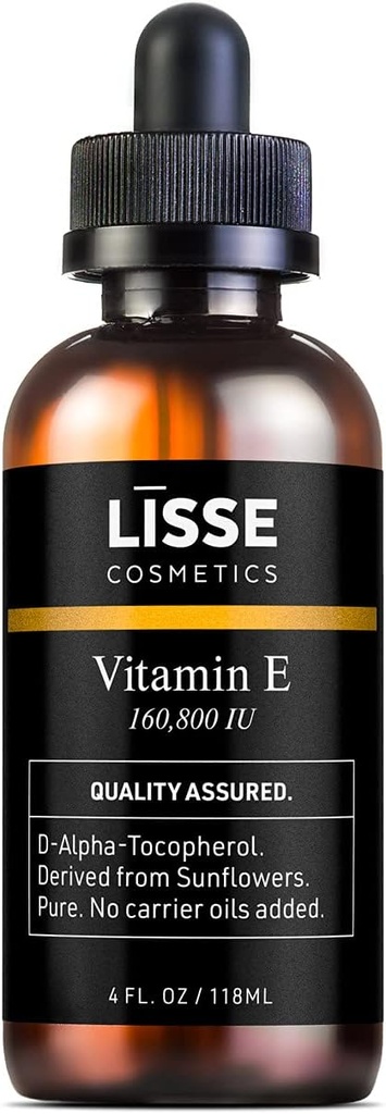 Lisse Pure Concentrated Vitamin E Oil - 160,800 IU - No Carrier Oils Added - D-Alpha-Tocopherol