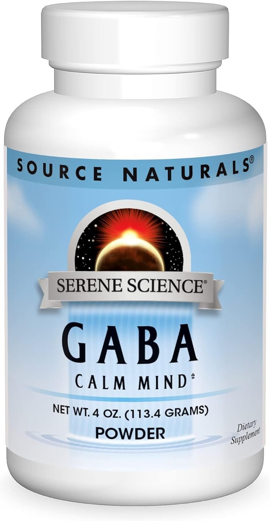Source Naturals Serene Science GABA, esprit calme - poudre de 4 oz