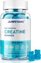 NutraBits Monohydrate de créatine Gommies, 5g Monohydrate de créatine par portion - Pas de sucre ou de couleurs artificielles, végétalien et halal - Arôme de myrtilles - 60 Gommies