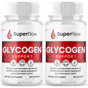 (2 Pack) Super Flow Glycogen Support, Official SuperFlow Advanced Formula Glyco Optimizer Capsules, All Natural Super Flow Pills, Daily Wellness Supplement to Support Healthy Balance (120 Capsules)
