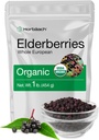 Horbäach Elderberries séchées biologiques 1 lb Sac en vrac Totale Européene (non-OGM, sans gluten) Sambucus Nigra