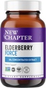 Nouveau chapitre Capsules Vegan Elderberry avec 64x Concentré Black Elderberry + Currant noir pour le soutien immunitaire complet, Projet non OGM vérifié, sans gluten, végétalien certifié, 30 comte