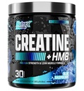 Nutrex Research Creatine HMB Powder - Creatine Monohydrate Powder with HMB for Muscle Growth, Strength, Energy and Performance - Transparent Formula - Blue Raspberry - 30 Servings