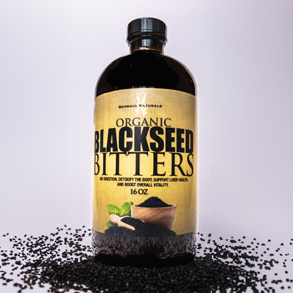 Organic Black Seed Bitters, 16 fl oz – Herbal Wellness Supplement with Organic Black Seed, Traditional Botanical Blend for Daily Wellness, Digestive Support and Overall Vitality