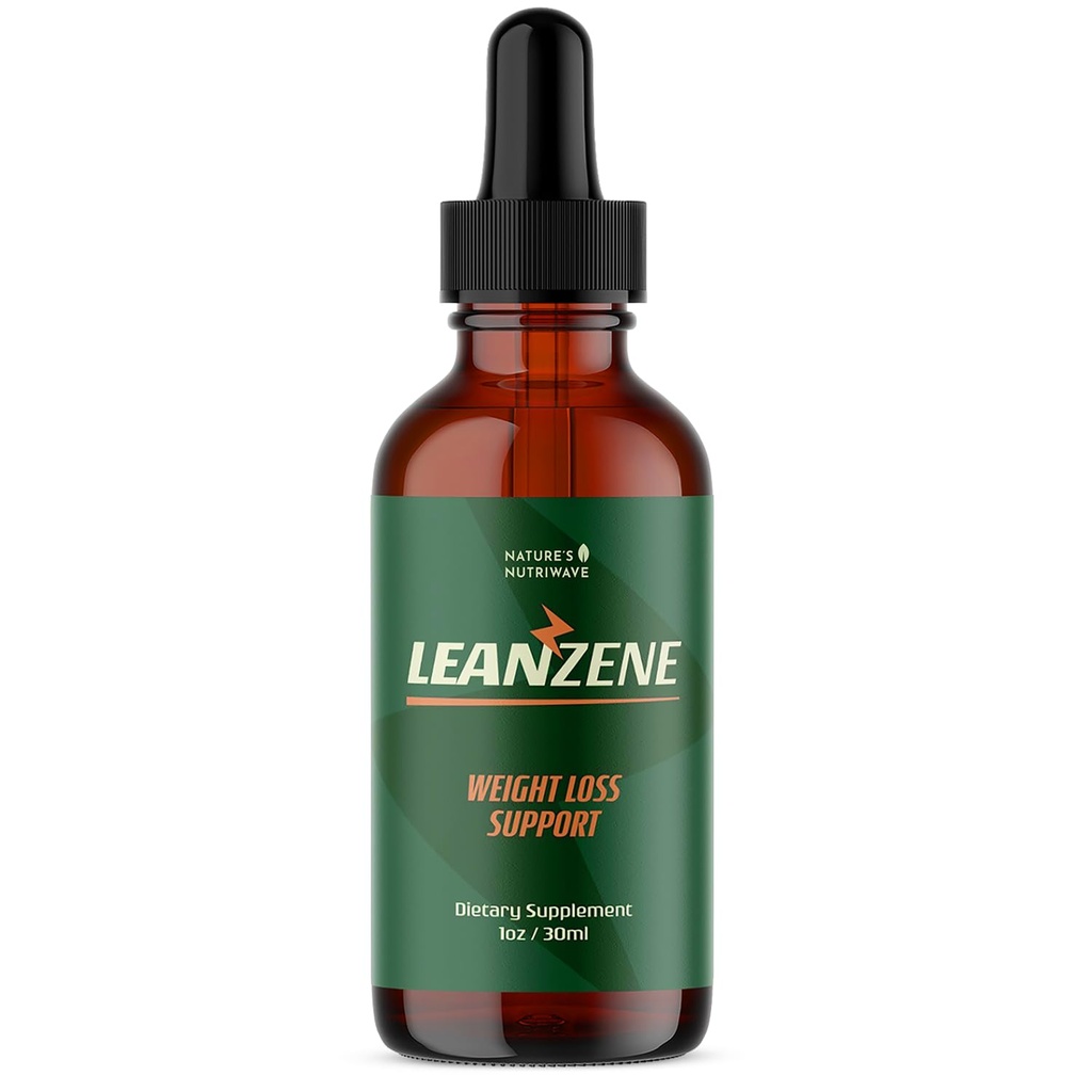 Leanzene Drops – African Mango, Green Tea & Ginseng – 1oz, 1 Month Supply | Also includes Chromium with African Mango, Green Tea & Ginseng | Non-GMO, Made in USA | Dropper, daily drops
