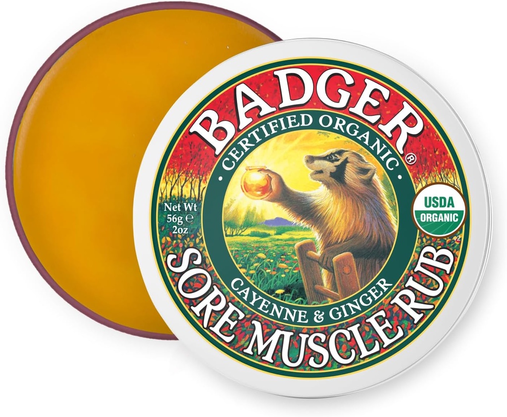 BADGER Rubin musculaire organique, 2 OZ