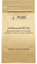 Ingrédients originaux purs non aromatisés instantanés BCAA (1 lb) poudre, Acides aminés essentiels à chaîne ramifiée, supplément
