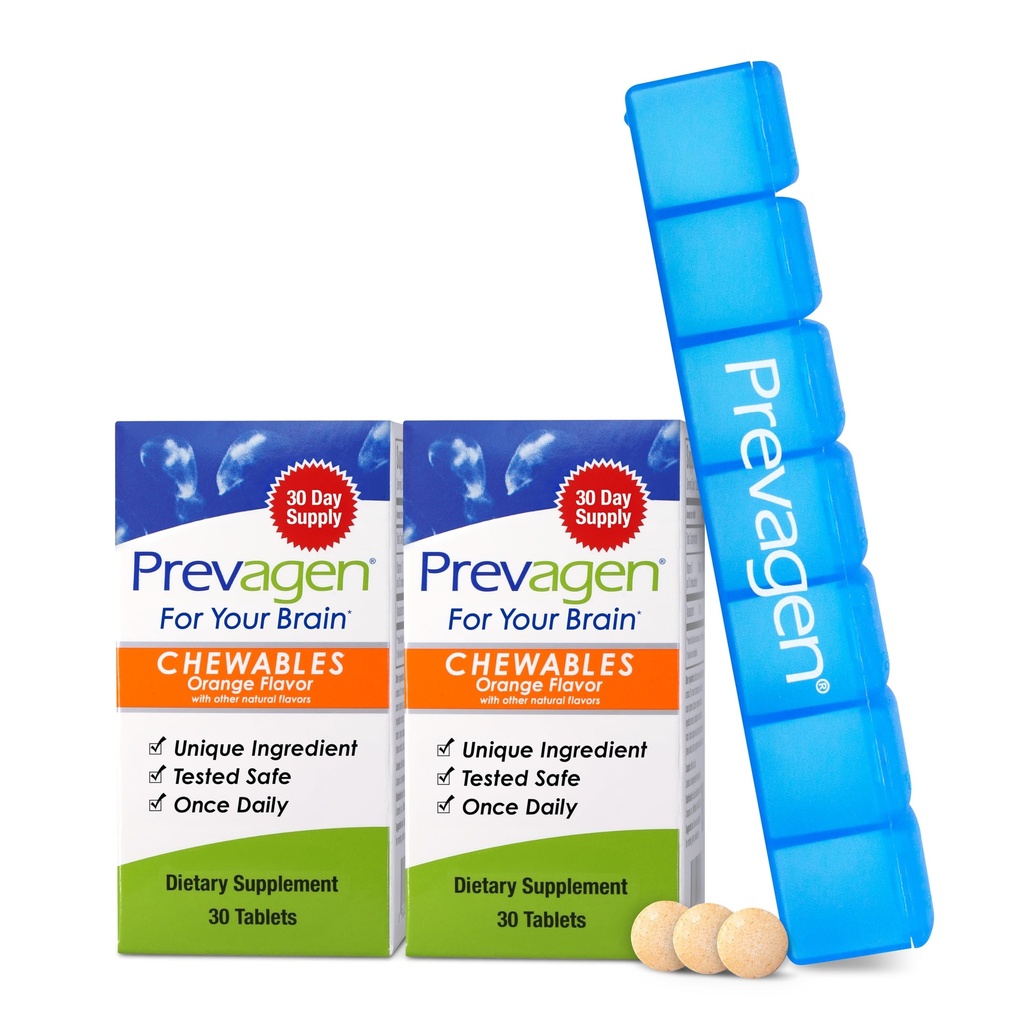 Prevagen Force régulière Orange Chewables - 60 comprimés (2 mois d'approvisionnement)