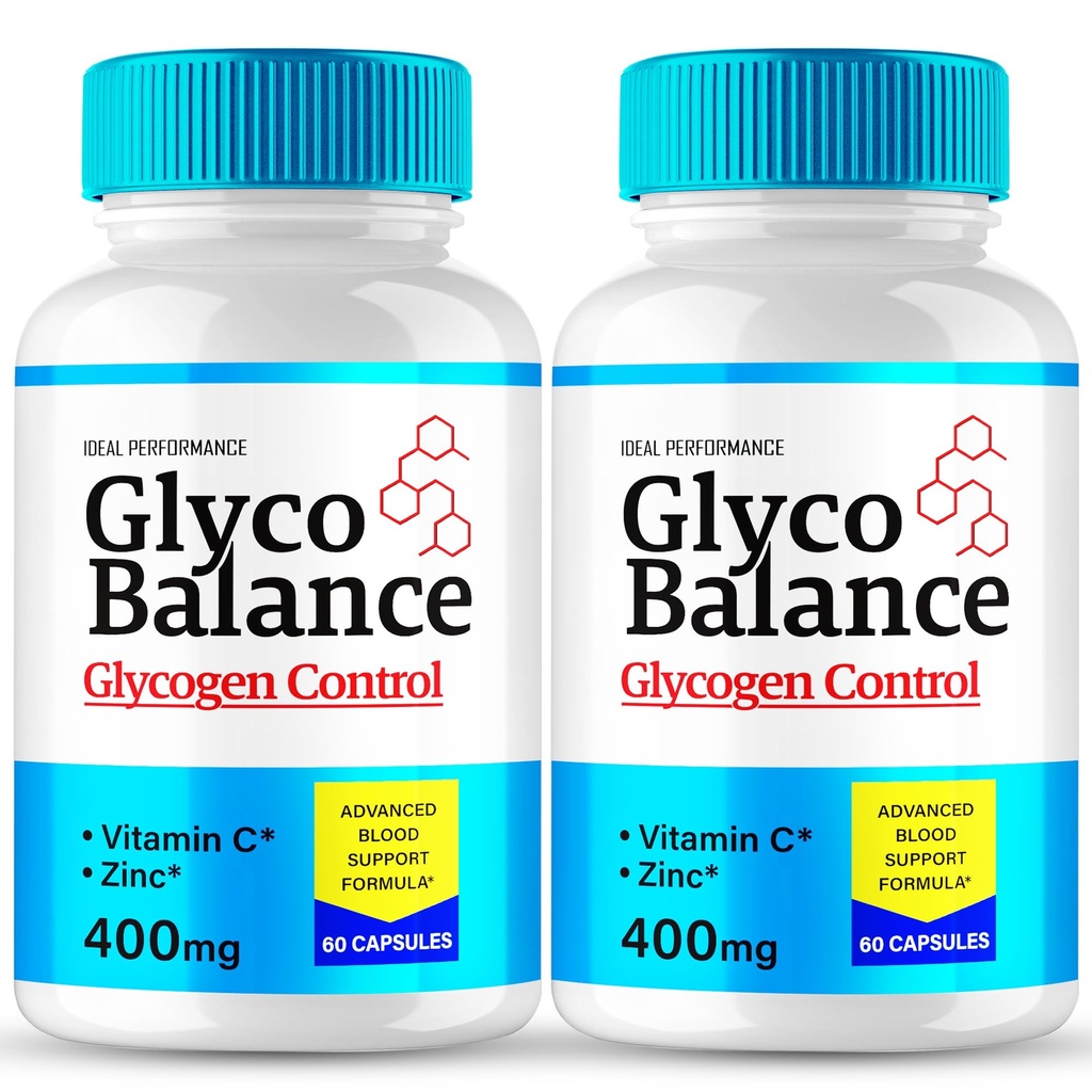 Glyco Balance Advanced Blood Formula Capsules, Official GlycoBalance Supplement Pills - Extra Strength, All Natural Healthy Circulation & Stable Levels, Glycogen Support Formula Reviews (2 Pack)