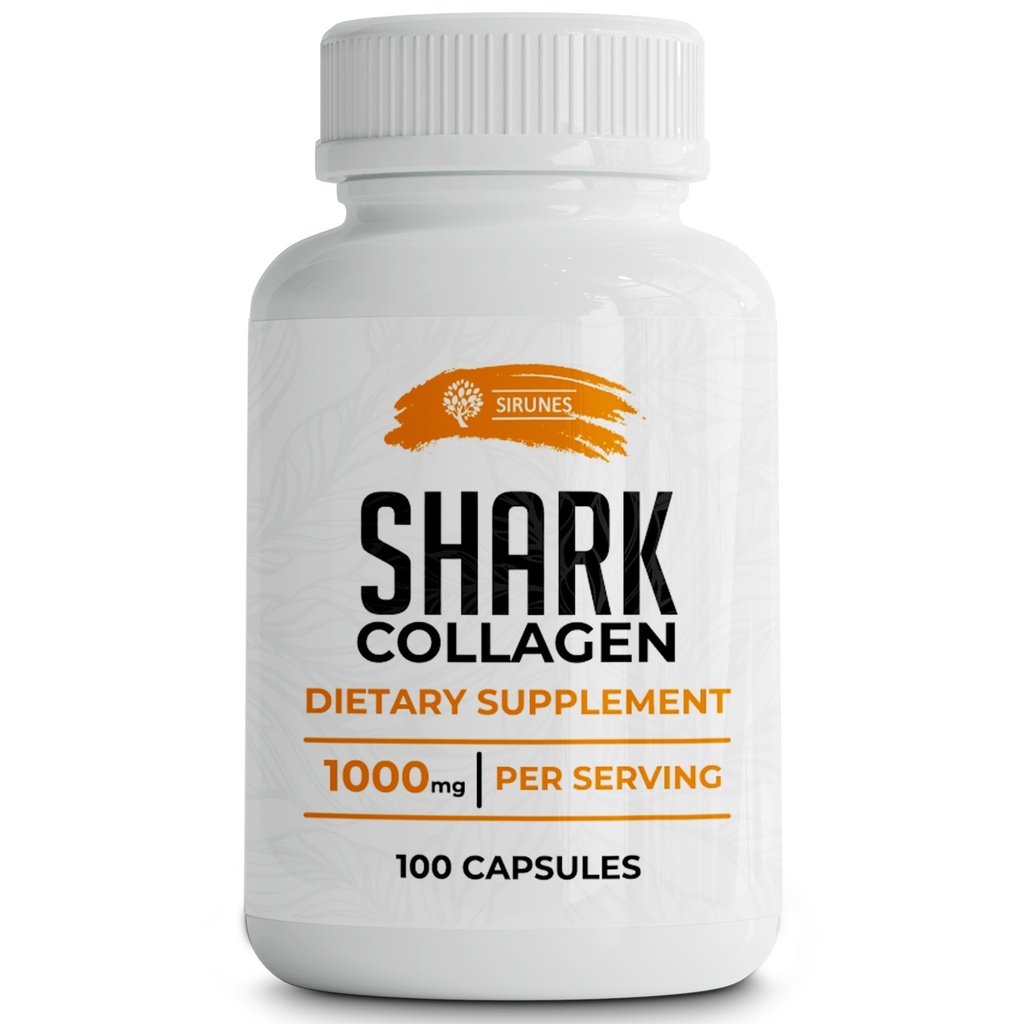 SIRUNES Fish Collagen Peptides Capsules – 100 Capsules | Fish Collagen Peptides | Supports Hair, Skin, Nails, Joints & Bones | Gluten-Free, Non-GMO | Made in USA