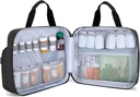 Trunab Pill Bottle Organizer Medicine Carrying Bag Safe Medication Travel Bag for Prescription, Vitamins, Medical Supplements Storage (Bag Only)
