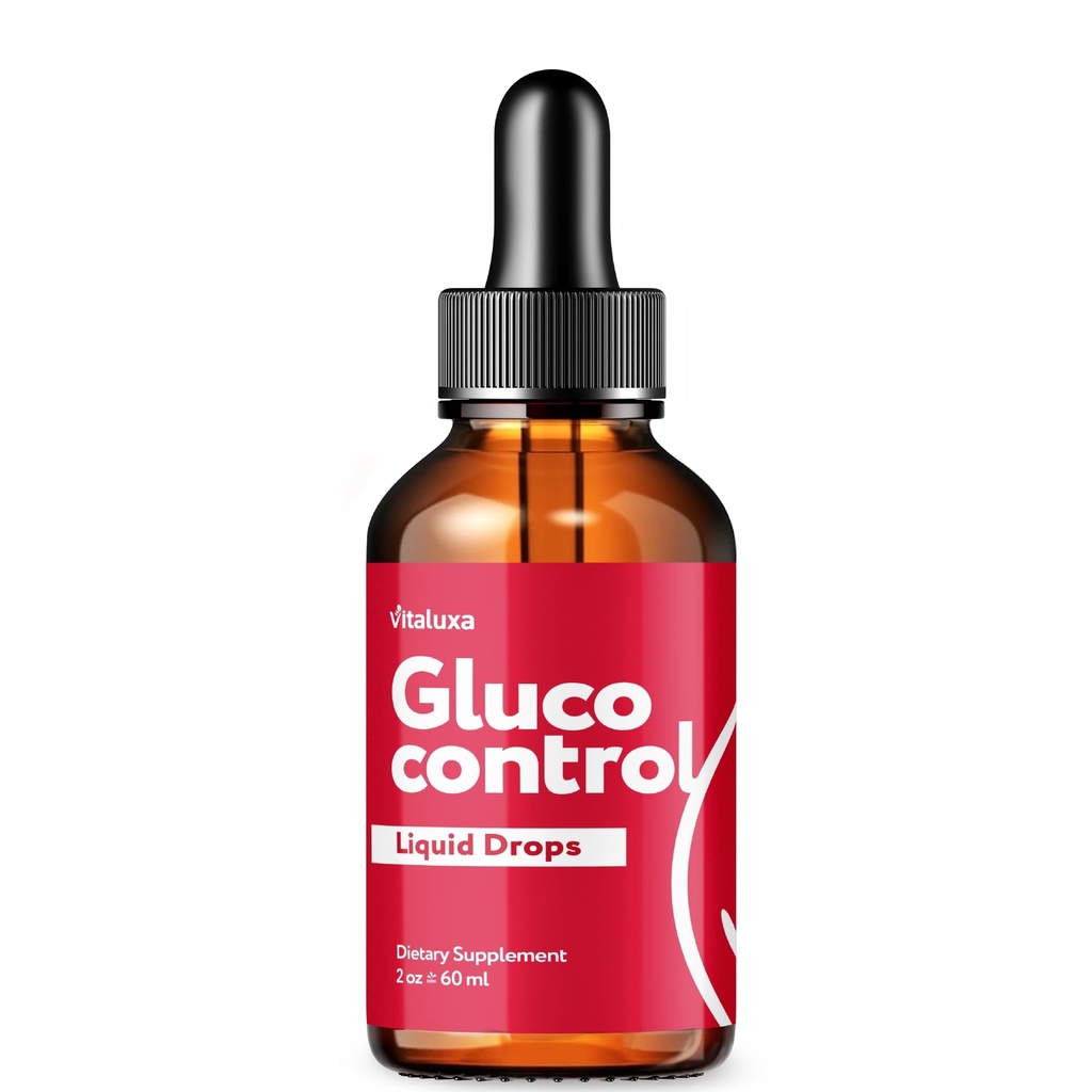Gluco Control Drops, GlucoControl Liquid Supplement with Advanced Maximum Strength, Premium Health Formula for Overall Health & Wellness Loss Support, Gluc Control Vitamins Reviews, Made in USA (2oz)