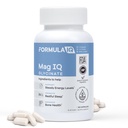 FIQ - Mag IQ Glycinate - Magnésium Bisglycinate de chélate TRAACS - Supplément de glycinate de magnésium à absorption élevée - Sommeil, énergie quotidienne et bien-être des os - 60 capsules