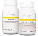 Ensemble thérapeutique intégratif avec complexe B actif, 60 capsules et L-Theanine, 60 capsules - complexe B actif pour soutenir le métabolisme énergétique avec 8 B-Vitamines* - L-Theanine pour soutenir un État détendu*