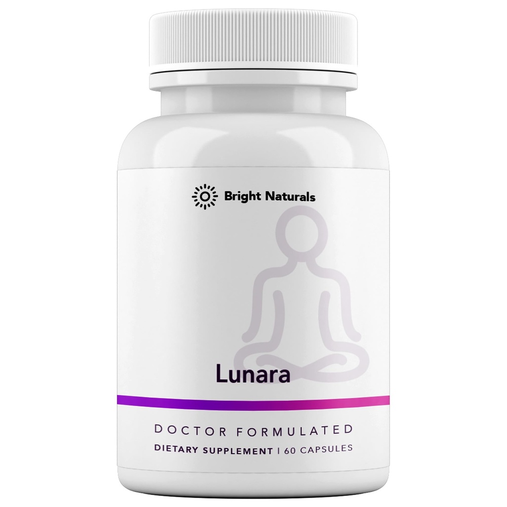 Lunara - Doctor-Formulated Menopause Supplements for Women - Ease Hot Flashes and PMS, Support Hormonal Balance, Mood and Sleep Quality - USA Made - 30-Day Supply, 1 Pack
